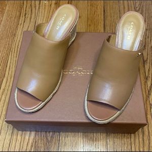 Coach Gayle Semi Matte Espadrilles Wedges